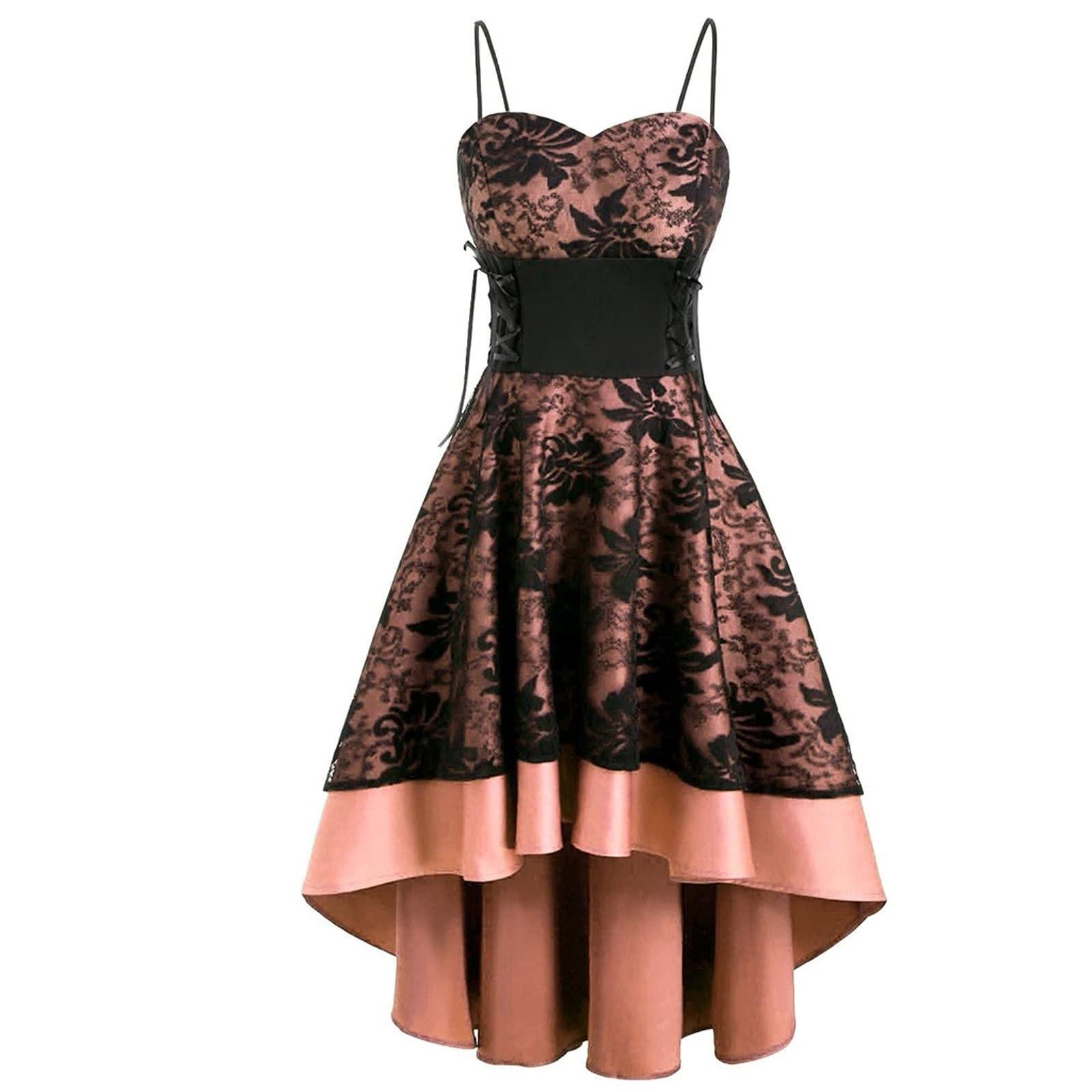 (SU)Womne Vintage High Grade Cami Bandage High Low Dress Вечернее платье XXL фиолетовый