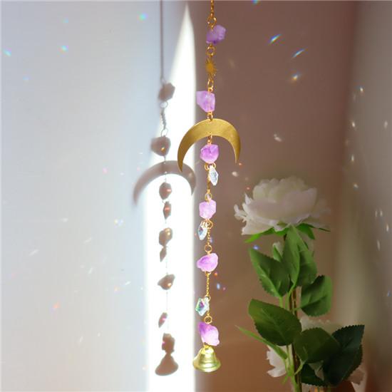 Подвесные хрустальные колокольчики Aurora Wind Chimes с призматическим кулоном, элегантный радужник, хрустальная люстра, украшение для домашнего офиса