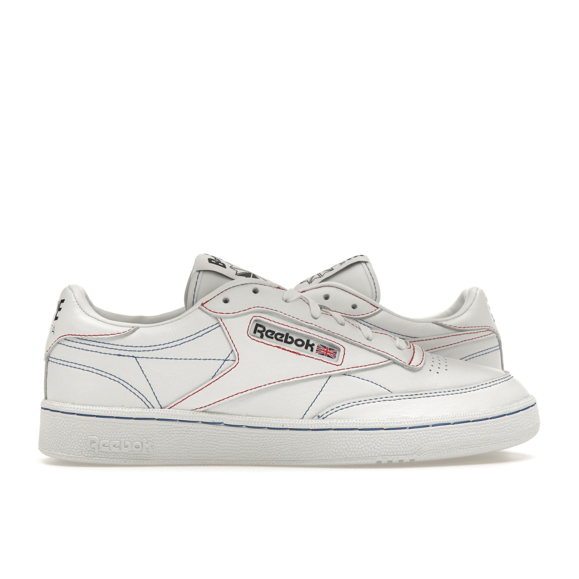 Кроссовки унисекс Reebok BAPE x Club C 85 белые Q47367 40.5