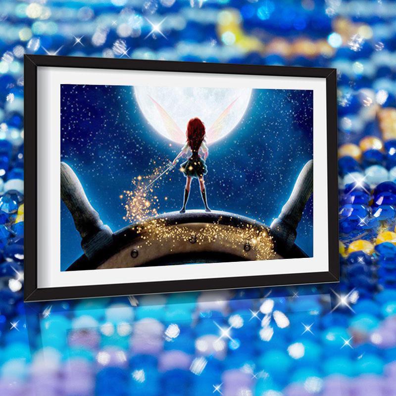 Алмазная вышивка Ремесло Подарок 5D DIY Алмазная картина Вышивка крестом Звездное небо Картины 20X30CM