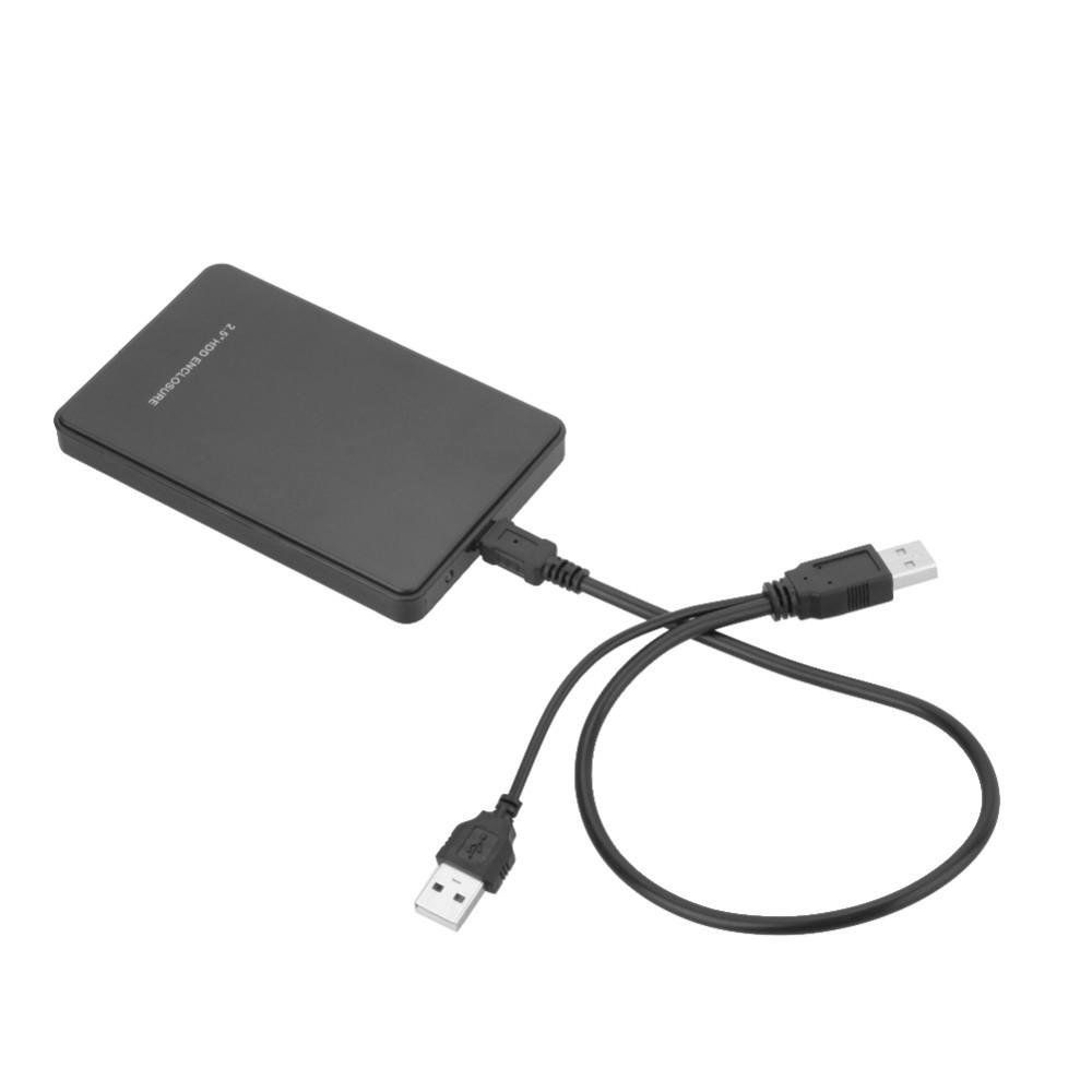 Супертонкий жесткий диск емкостью 2 ТБ, 5 Гбит/с, USB2.0 SATA, внешний жесткий диск/твердотельный накопитель, корпус чёрный