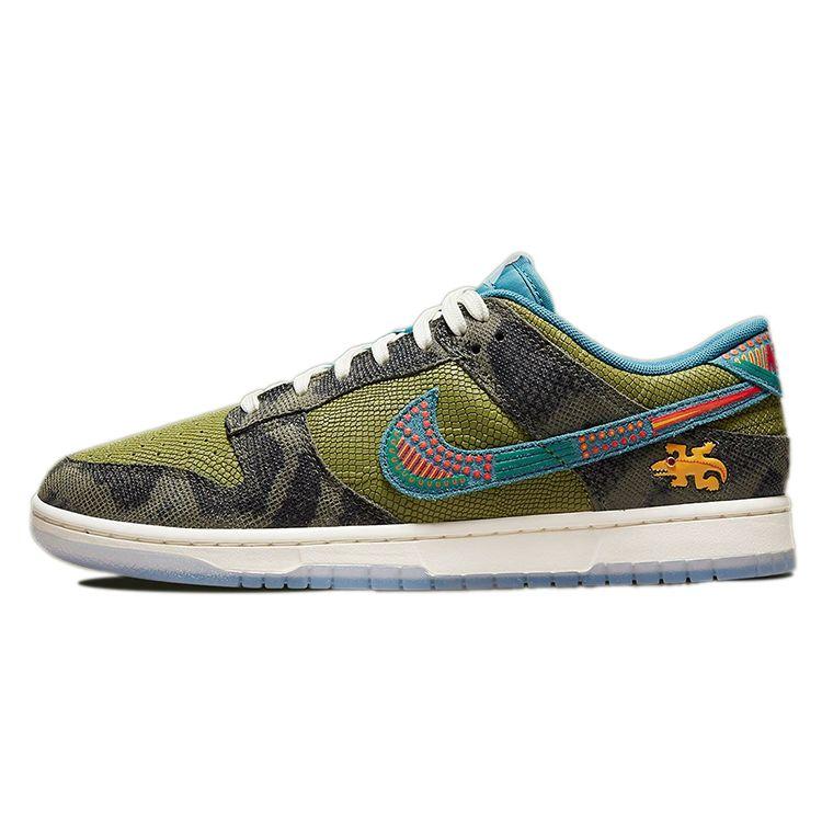 Кроссовки унисекс Nike Dunk Low SiEMPRE Familia Green Carbon-Green Rift-Blue DO2160-335