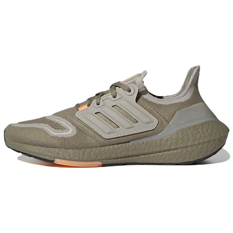 adidas UltraBoost 22 Orbit Green Beam Orange Мужские кроссовки Металл-серый GX9140 41⅓