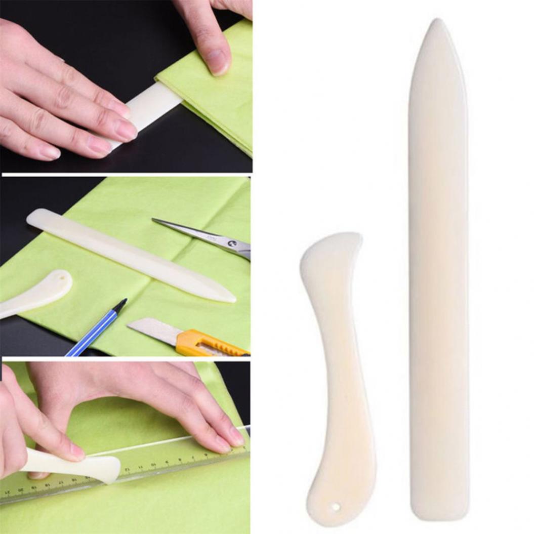 2 шт./компл. DIY бумажные кожаные поделки пластиковая папка биговка инструмент для биговки