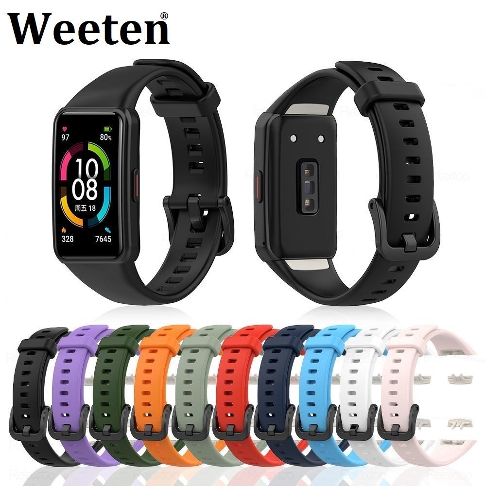 Силиконовый ремешок для браслета для Huawei Honor 6/Honor Band 7/Honor Band 6 Pro, сменный ремешок для часов Honor Band 6, аксессуары для часов белый
