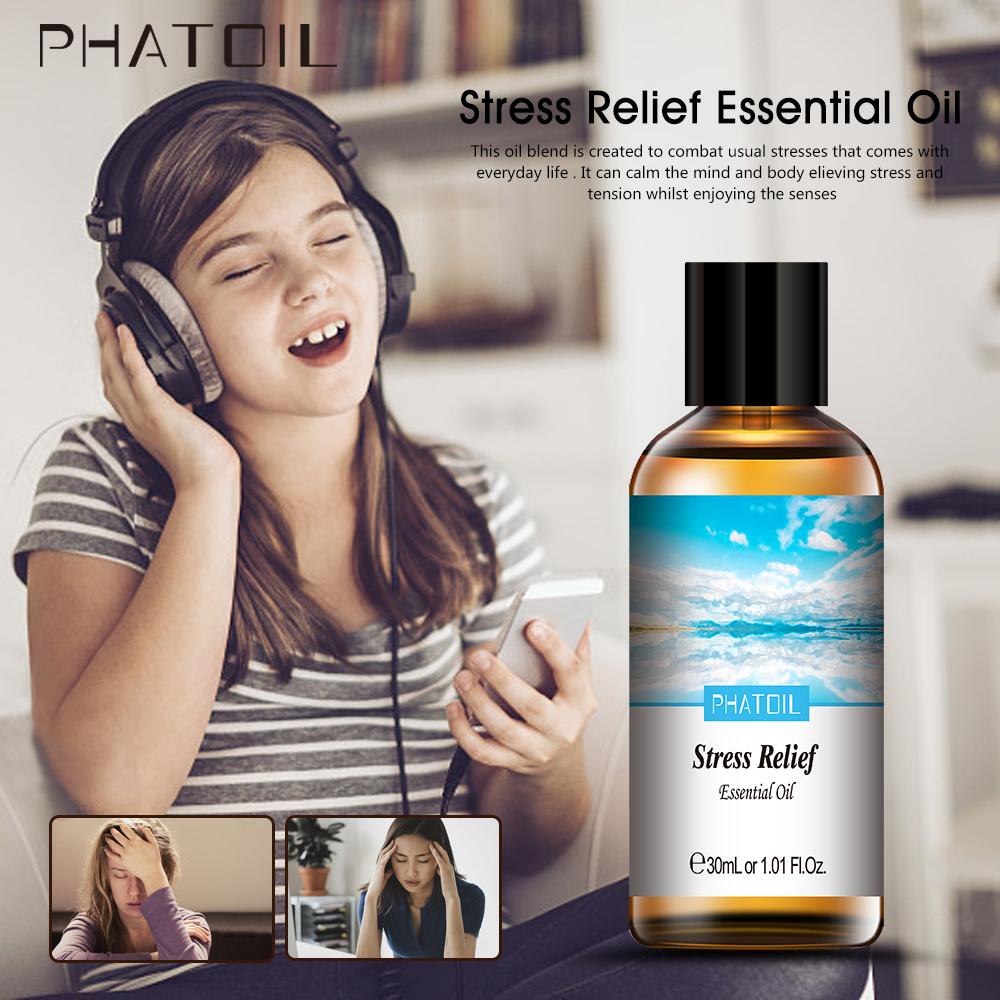 PHATOIL 30 мл составное эфирное масло хорошо подходит для снятия стресса, здоровое успокаивающее средство для тела, водорастворимое масло, натуральное эфирное масло 30ml