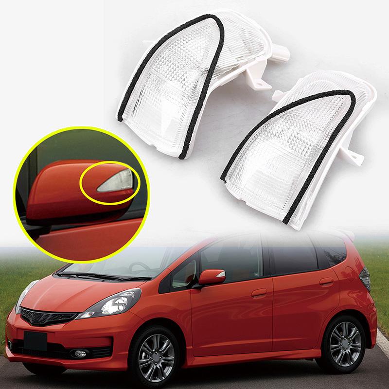 Подходит для Honda Jazz 2009-2013 Переднее зеркало Сигнал поворота Светодиодные фонари Лампа Left