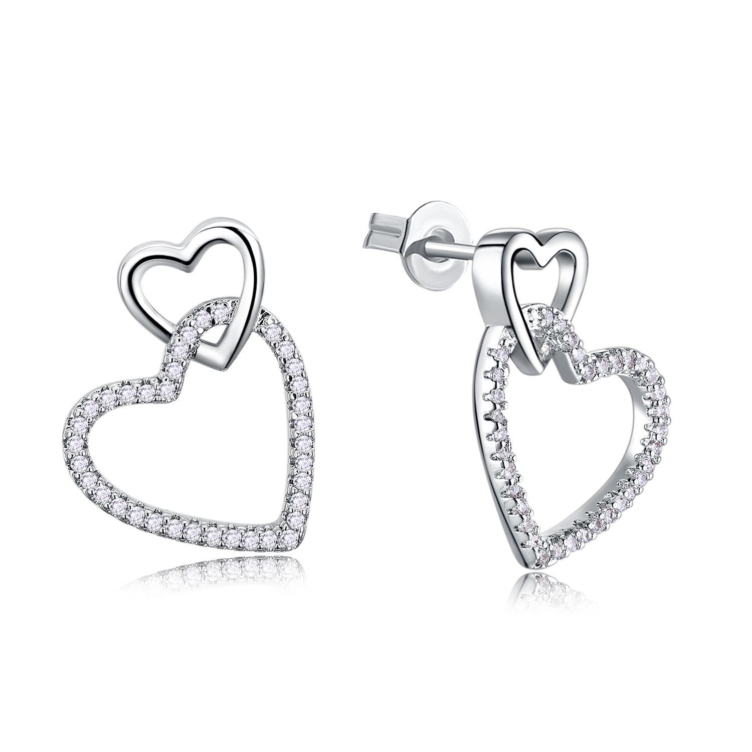 YLKBTY Женские серьги-гвоздики 1.8*2.4cm белый