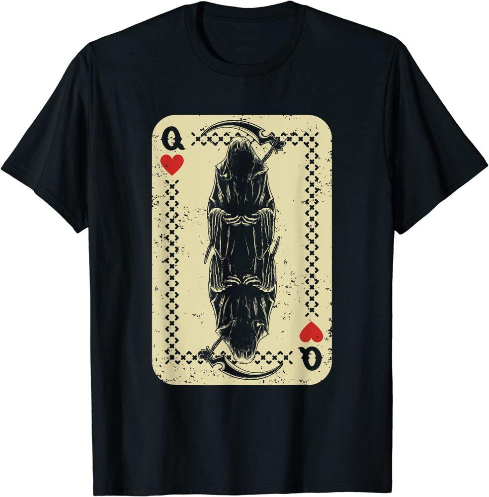 Футболка унисекс Santa Muerte Calavera Mexico Skeleton Poker Card Queen S