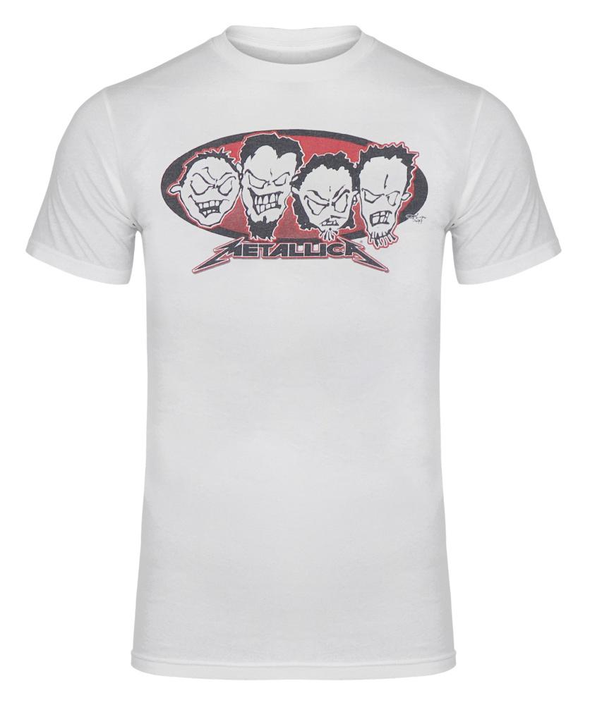 Белая двусторонняя футболка унисекс 2000 Metallica Tour S