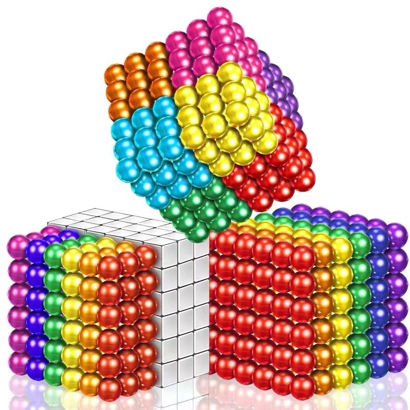 5 мм 216 3D DIY магические шарики Buckyballs игрушки для декомпрессии Neocube подарки все виды цветов головоломки бусины образовательные игрушки для декомпрессии золотой