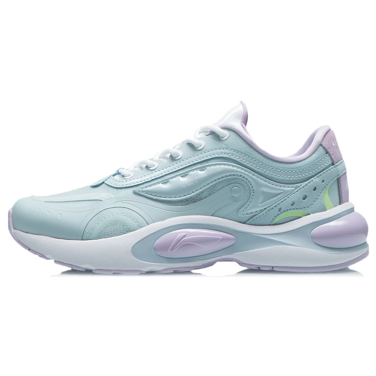 Кроссовки женские Li Ning V8 Non-Slip Low-Top Running Shoes Blue White ARHR056-4 35⅔