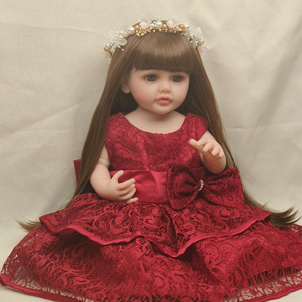 Кукла Reborn Baby, мягкая силиконовая кукла Reborn для всего тела, реалистичная мягкая на ощупь кукла, подарок для детей