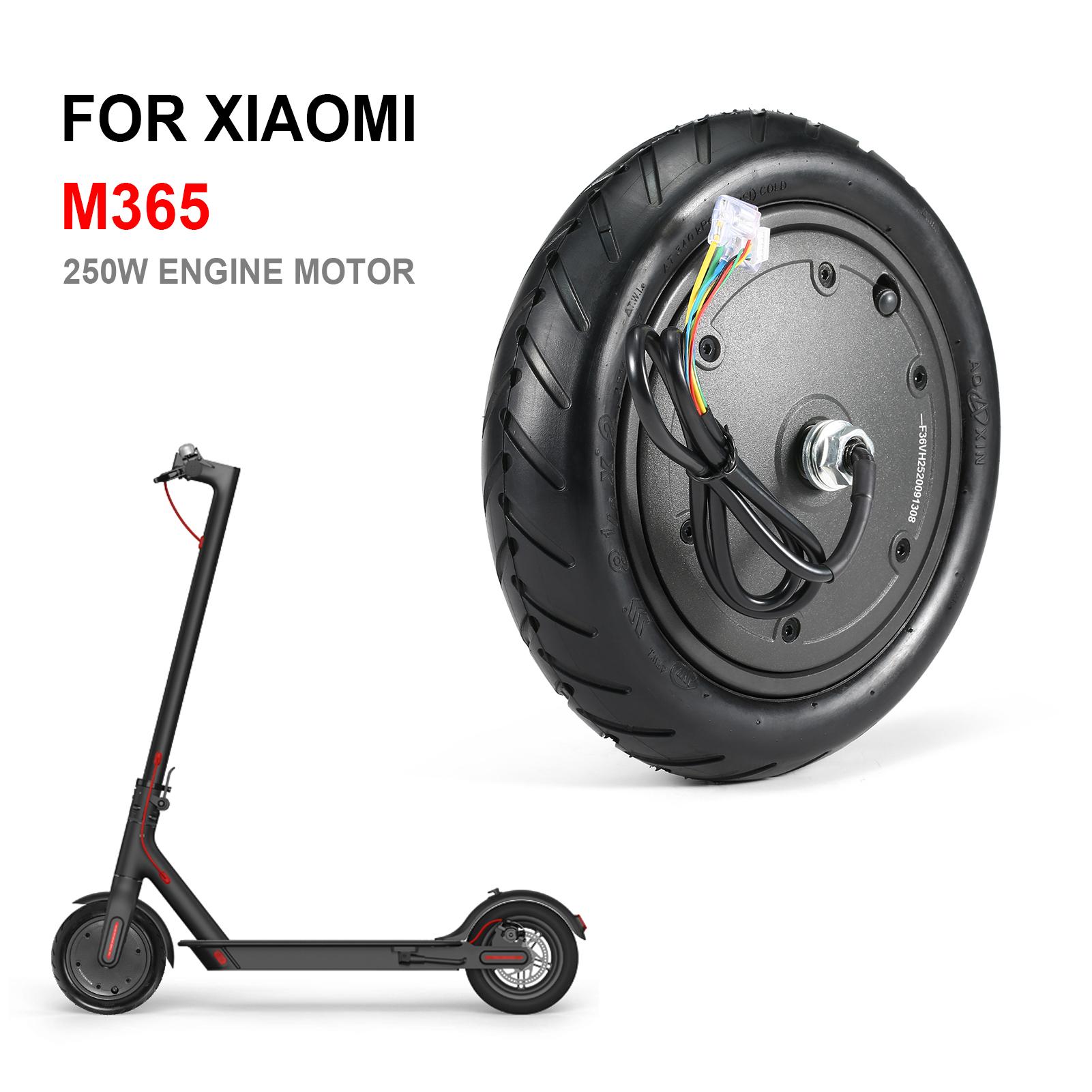 Колесо двигателя 250 Вт для электрического скутера Xiaomi M365, запасная часть противоскользящей шины чёрный