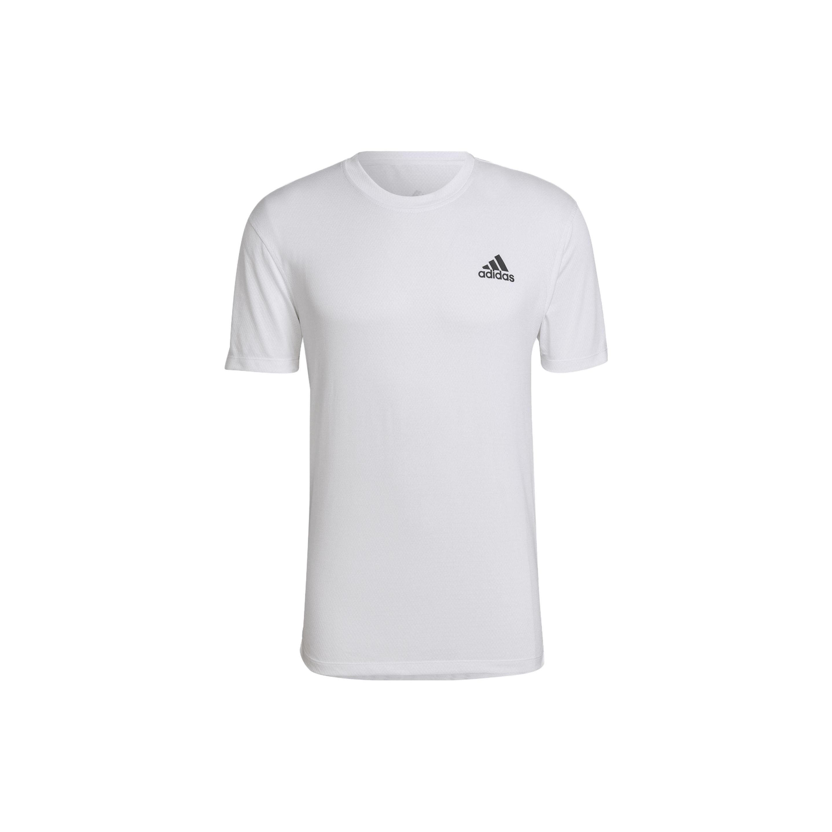Adidas Logo Print Gym Футболка Мужская Топы Белая HT9053 S