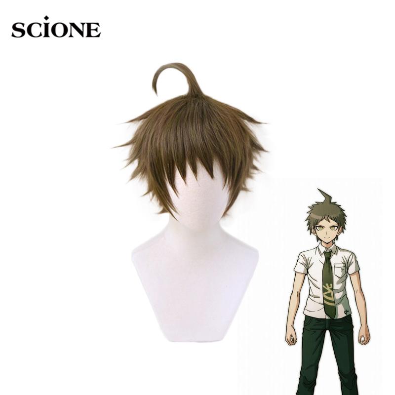 Цветные парики Парик Danganronpa Hinata Hajime, карнавальный костюм, супер Dangan Ronpa 2, термостойкие синтетические волосы, мужские карнавальные вечерние парики