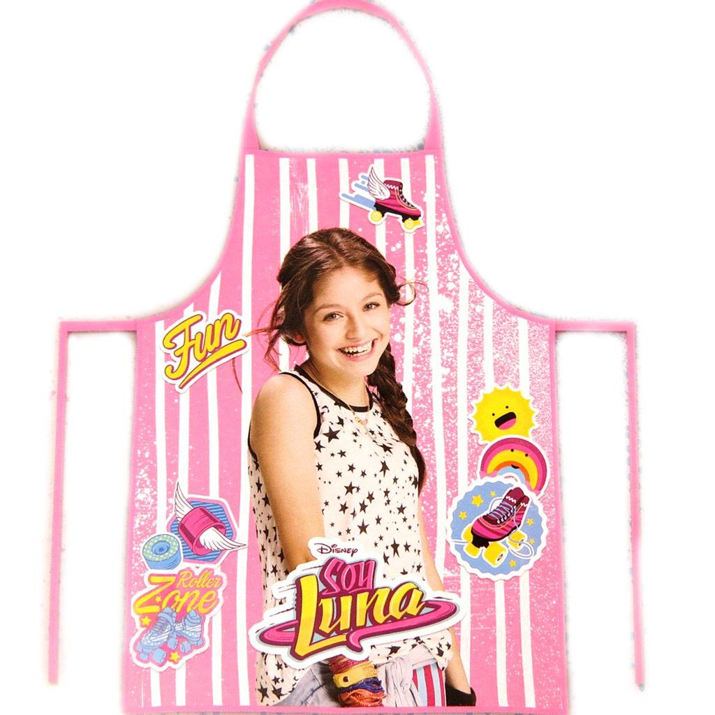 Soy Luna [N9388] - Детский кулинарный фартук + розовый колпак Soy Luna. ярко-розовый