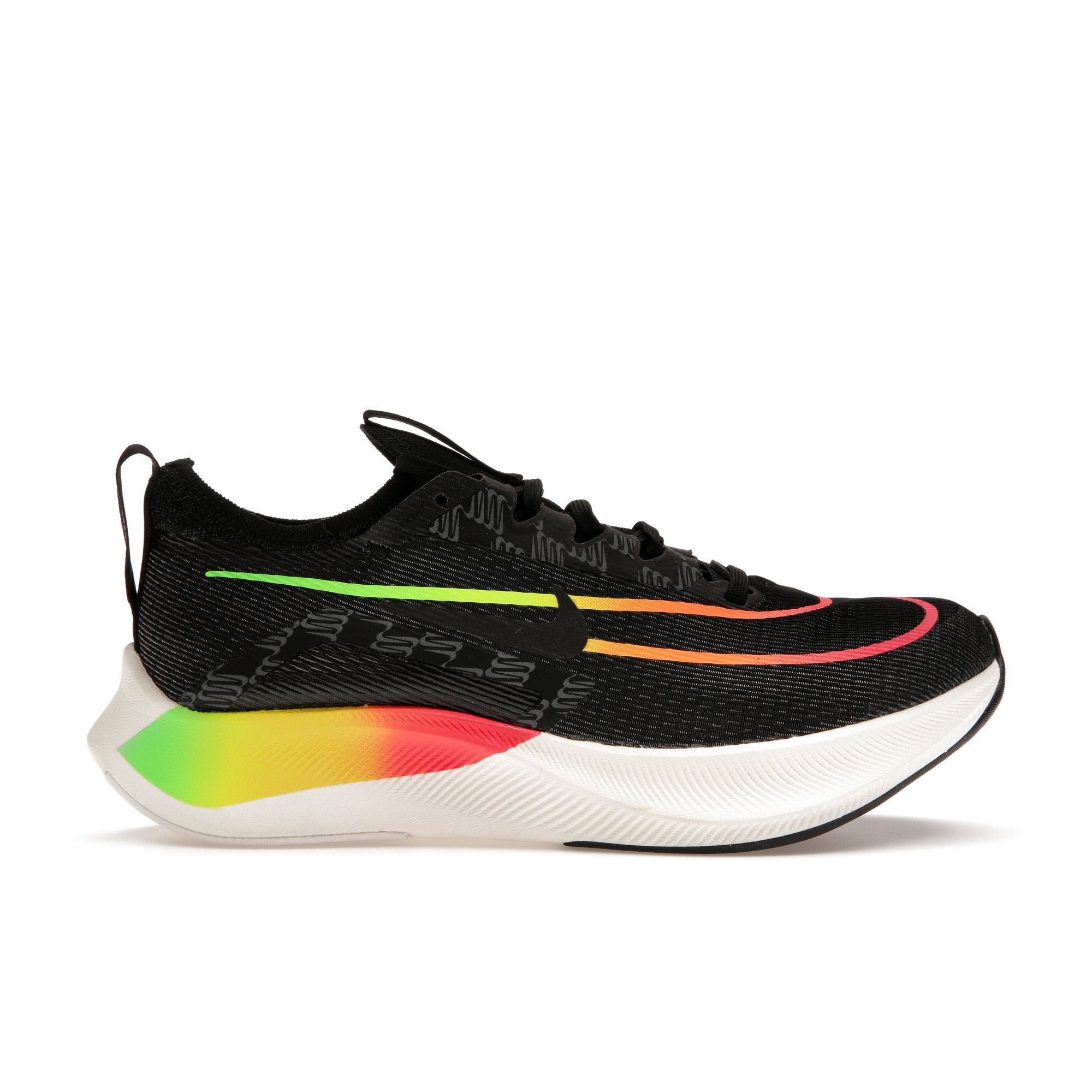 Черные мужские кроссовки Nike Zoom Fly 4 Green-Strike Total-Orange Volt DQ4993-010 45