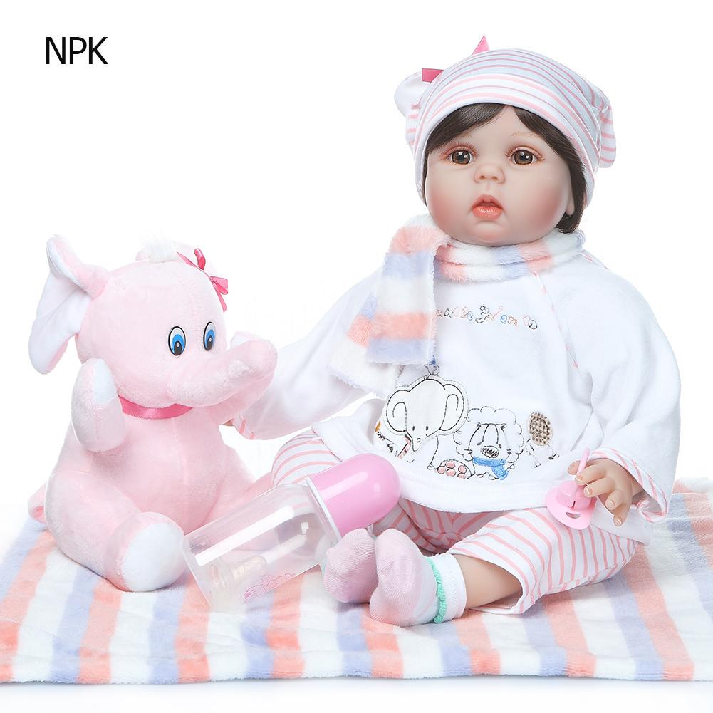 NPK Reborn 55 см мягкие силиконовые куклы для новорожденных, игрушки, большие реалистичные куклы