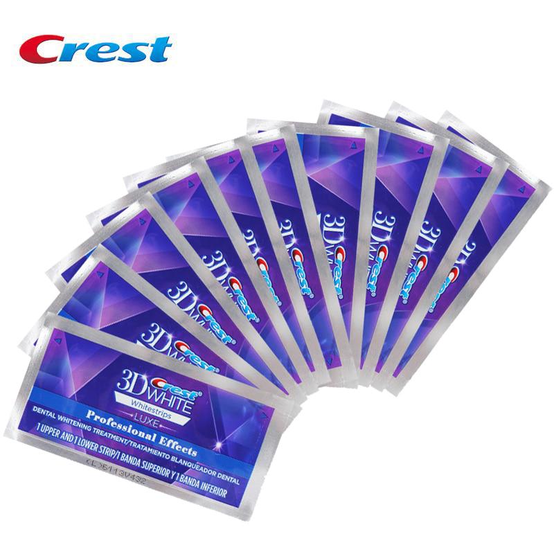 Полоски для отбеливания зубов 3D White, 10 шт