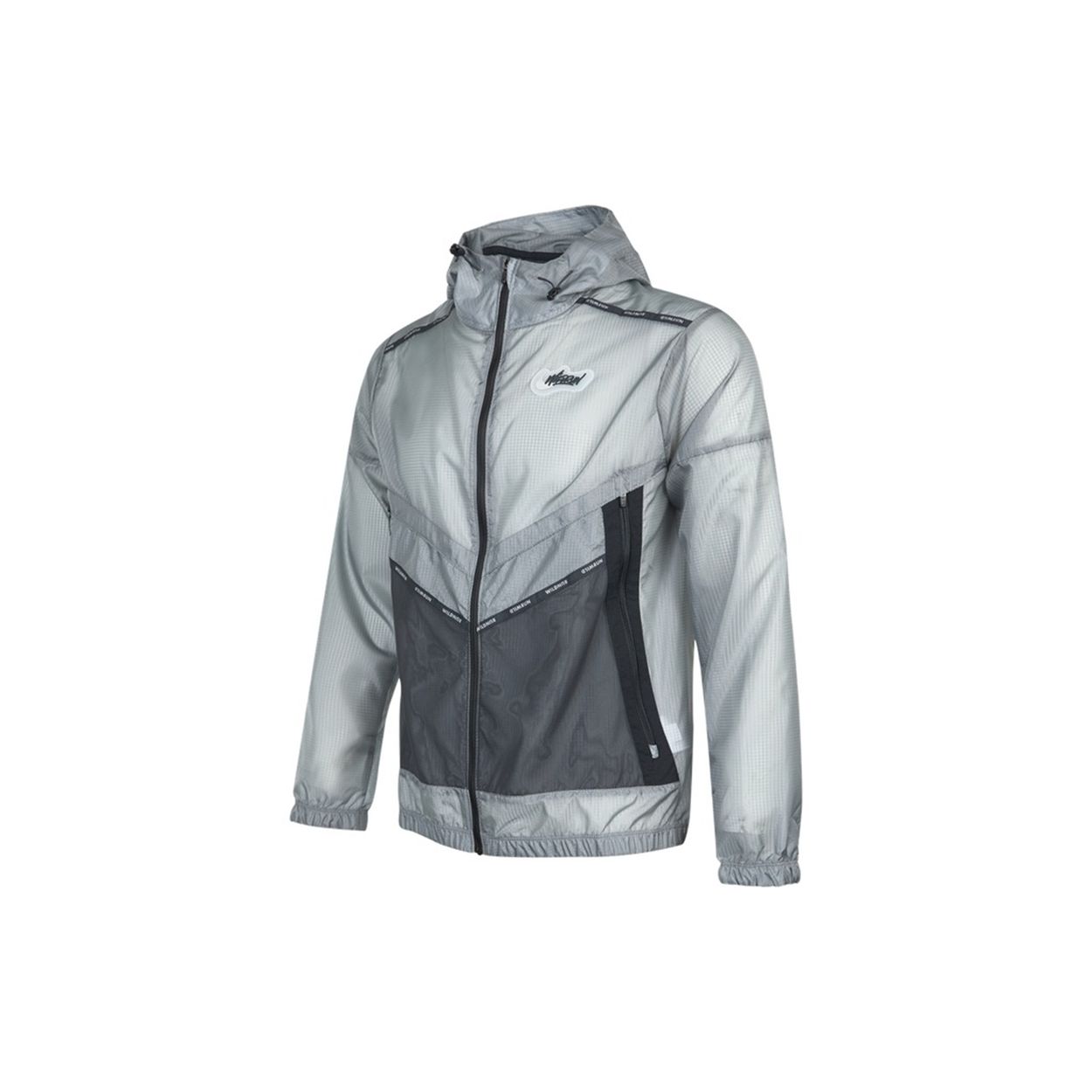 Nike Repel Wild Run Windrunner Повседневная спортивная куртка с принтом для бега Мужские куртки серые DD5392-084 XL