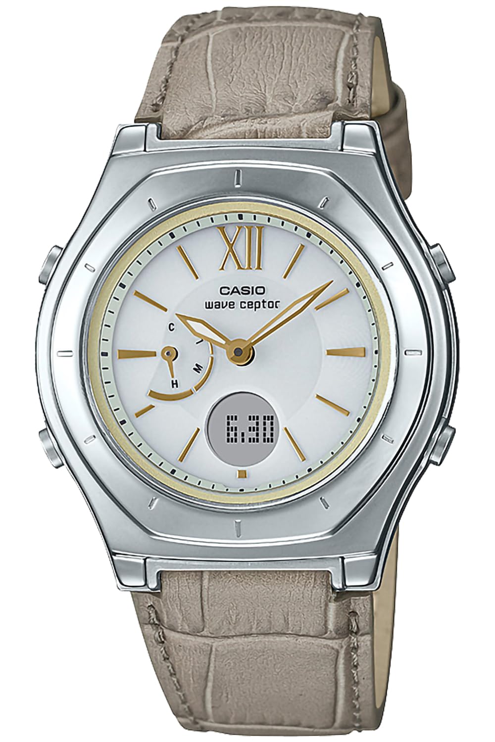 [Casio] Часы WAVE CEPTOR женские бежевые LWA-M160L-8A2JF Модель, сделанная на заказ