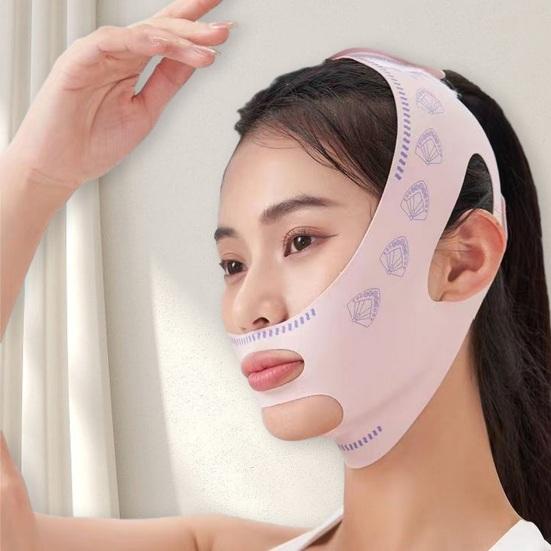 Yousheng Women V Face Bandage Shaper Elastic Adjustable Double Chin Tighter Strap Remezzo Multiuse Full Contour Face Slimming Lift Up Belt Товары для ухода за лицом розовый