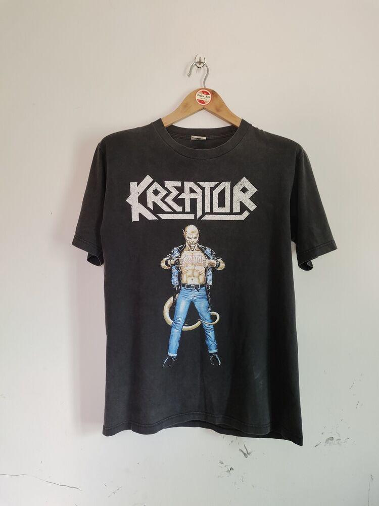 Редкая винтажная футболка унисекс Kreator  Terrible Surety  2Side Thrash Metal Speed ​​Metal S