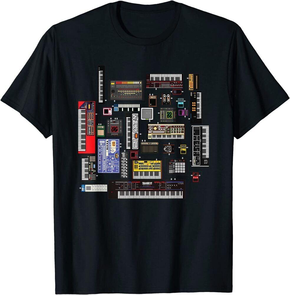 Футболка унисекс с аналоговым модульным синтезатором Music Producer Keyboard S