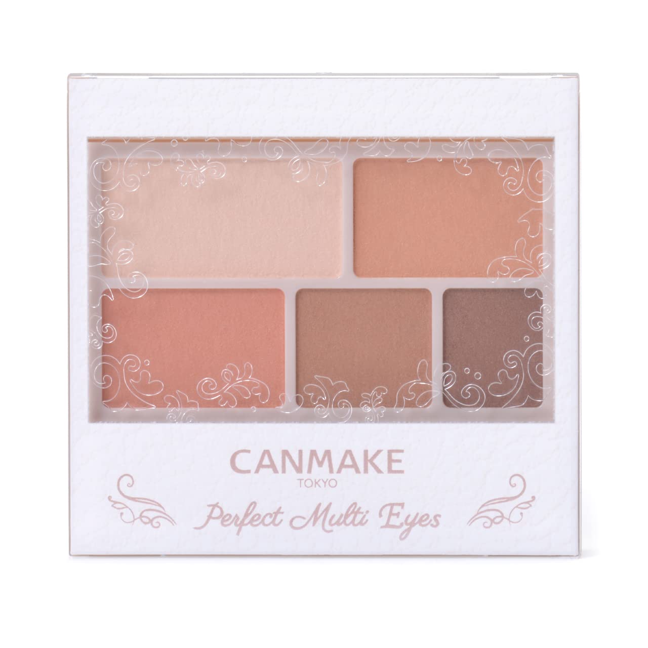 CANMAKE TOKYO Perfect Multi-Eyes 07 Weekend Оранжевые тени для век Матовые без блеска Жемчужная высокая подводка для глаз Брови 1 шт. (х 1)