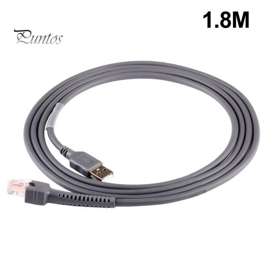 Высокоскоростной кабель USB 2.0 A длиной 1,8 м с разъемом RJ45 для сканера штрих-кода LS2208