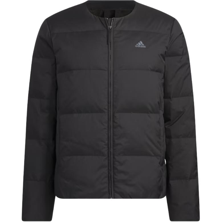 Adidas Pure Color с воротником на молнии и длинным рукавом Мужская верхняя одежда Черный IT8748 XL