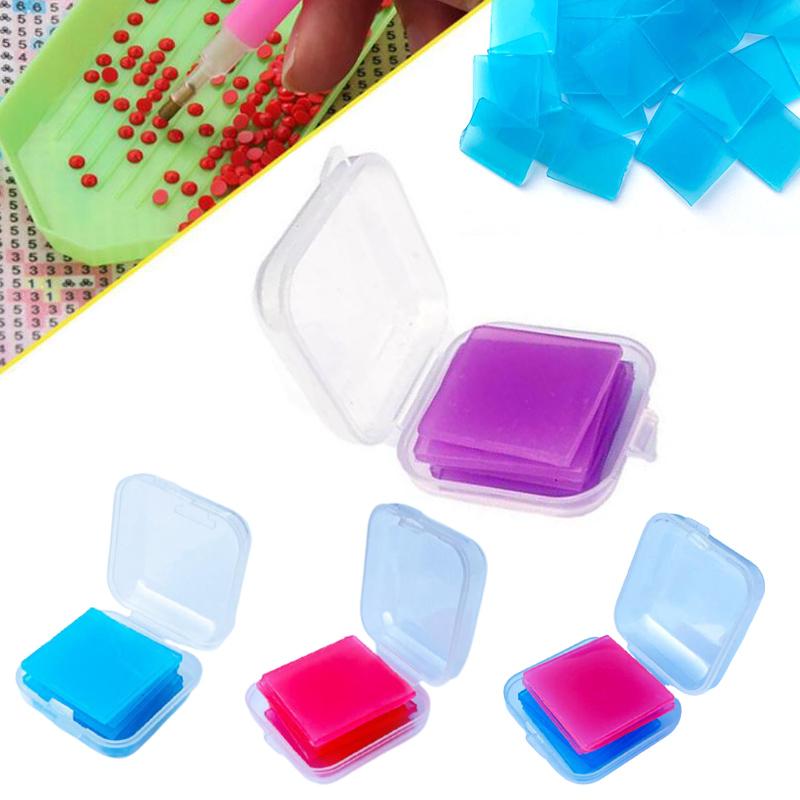 6Pcs 5D Алмазная картина Глина Буровой раствор Diy Dotting Живопись Клей Художественные инструменты Blue