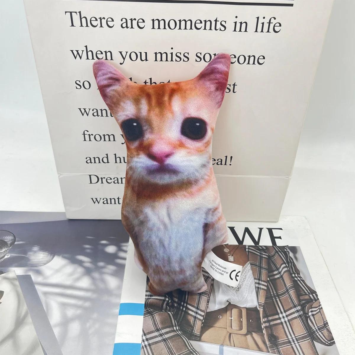 21 см милые плюшевые игрушки для кошек Wowwow Cat Dolls Plushies Simulation Stuffed Animals Birthday Holiday Gift Kids Collectable Toy