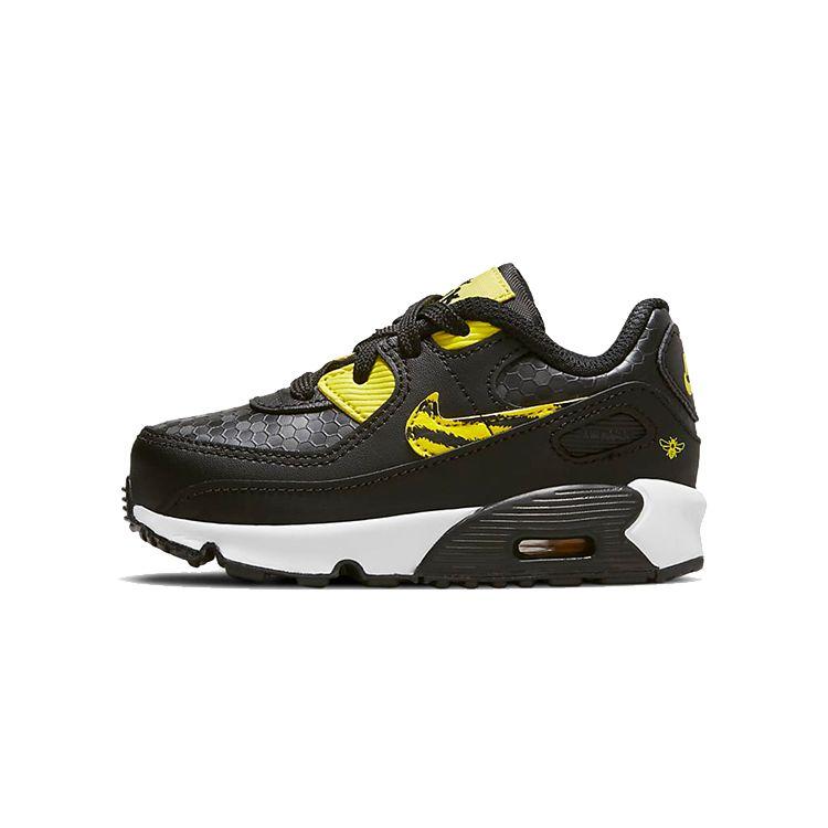 Кроссовки Nike Air Max 90 SE TD Bee Baby Black University-Gold Citron-Pulse DD0124-001 23.5