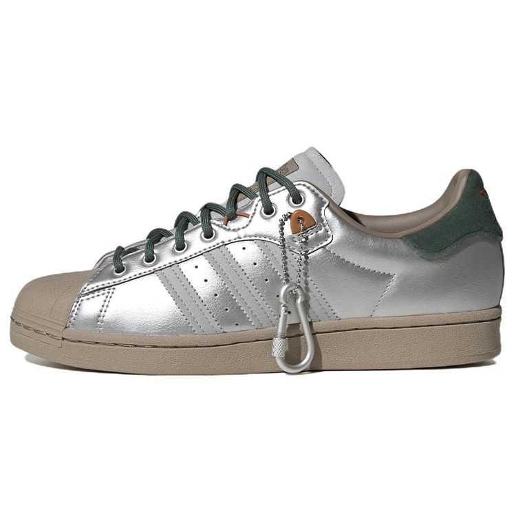 Кроссовки унисекс adidas Yanwai x Superstar Adilicious City Series Серебристый матовый-серебристый зелено-оксидный HP2361 47⅓