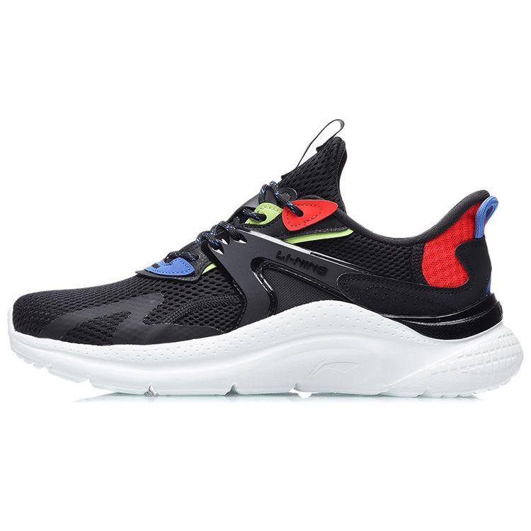 Li-Ning Clouds черные, красные, бледно-синие мужские кроссовки AGLR033-1 41
