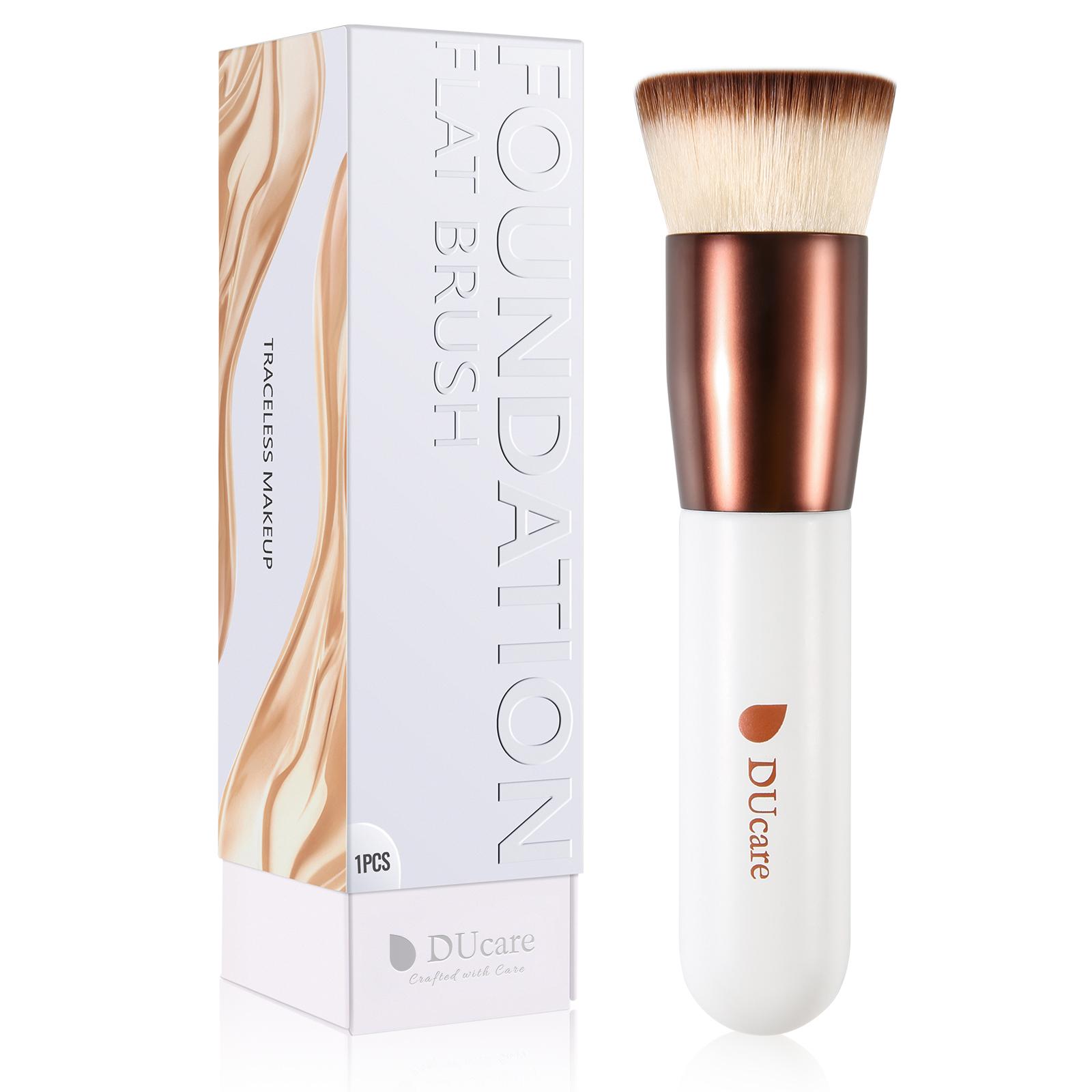DUcare Foundation Brush Профессиональные жидкие плоские кисти для макияжа лица Набор инструментов Beauty Essential Кисти для макияжа белый