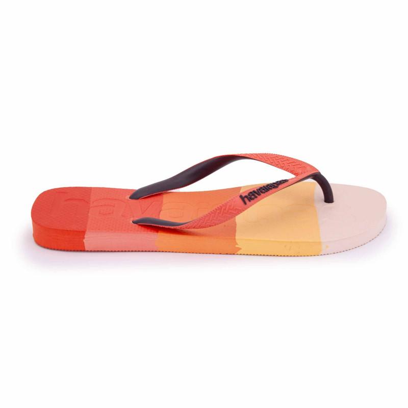 Полосатые шлепанцы с логотипом t39-46 Мужчина HAVAIANAS 41/42 оранжевый