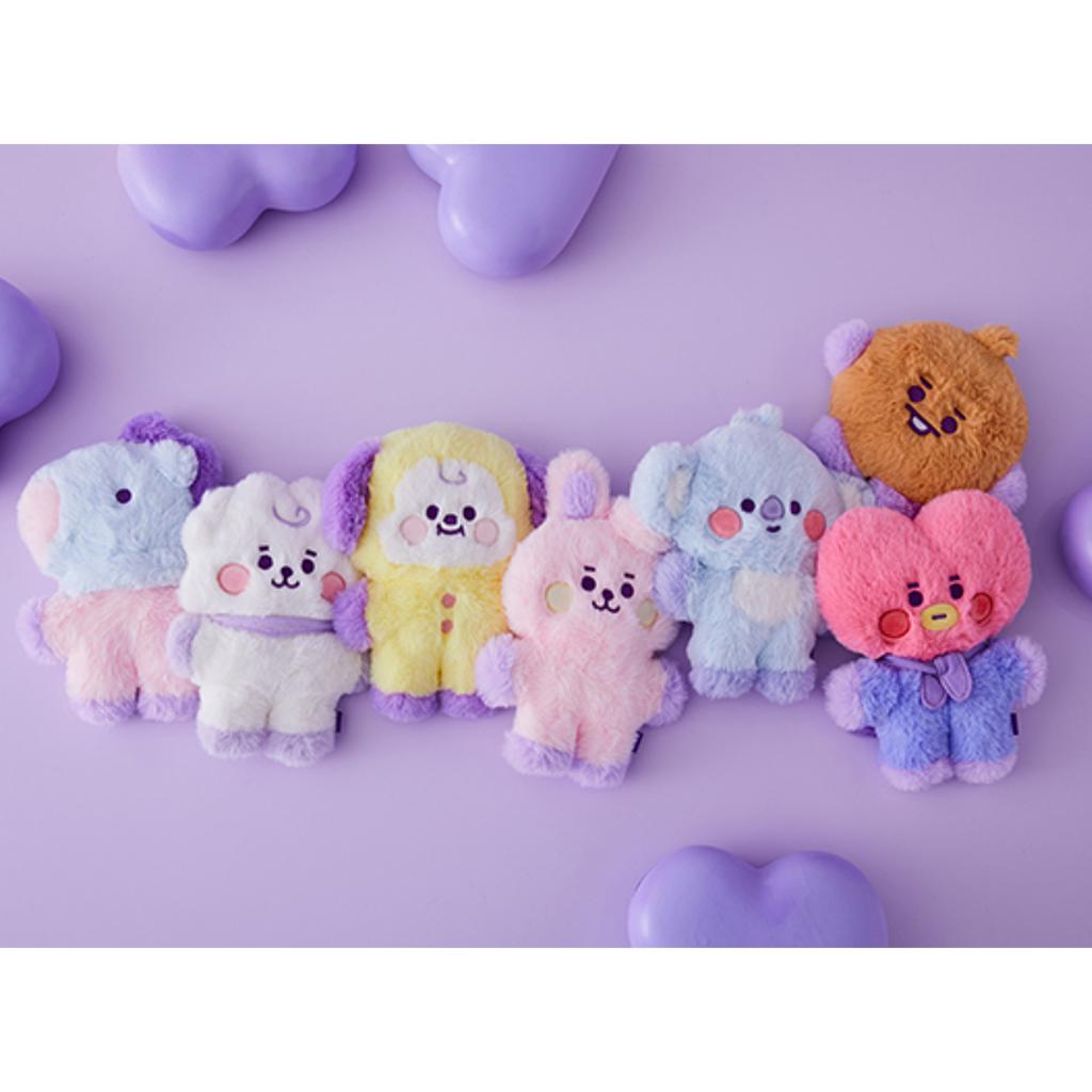 Line Friends BT21 Плоская меховая стоячая кукла (7 вариантов) #COOKY
