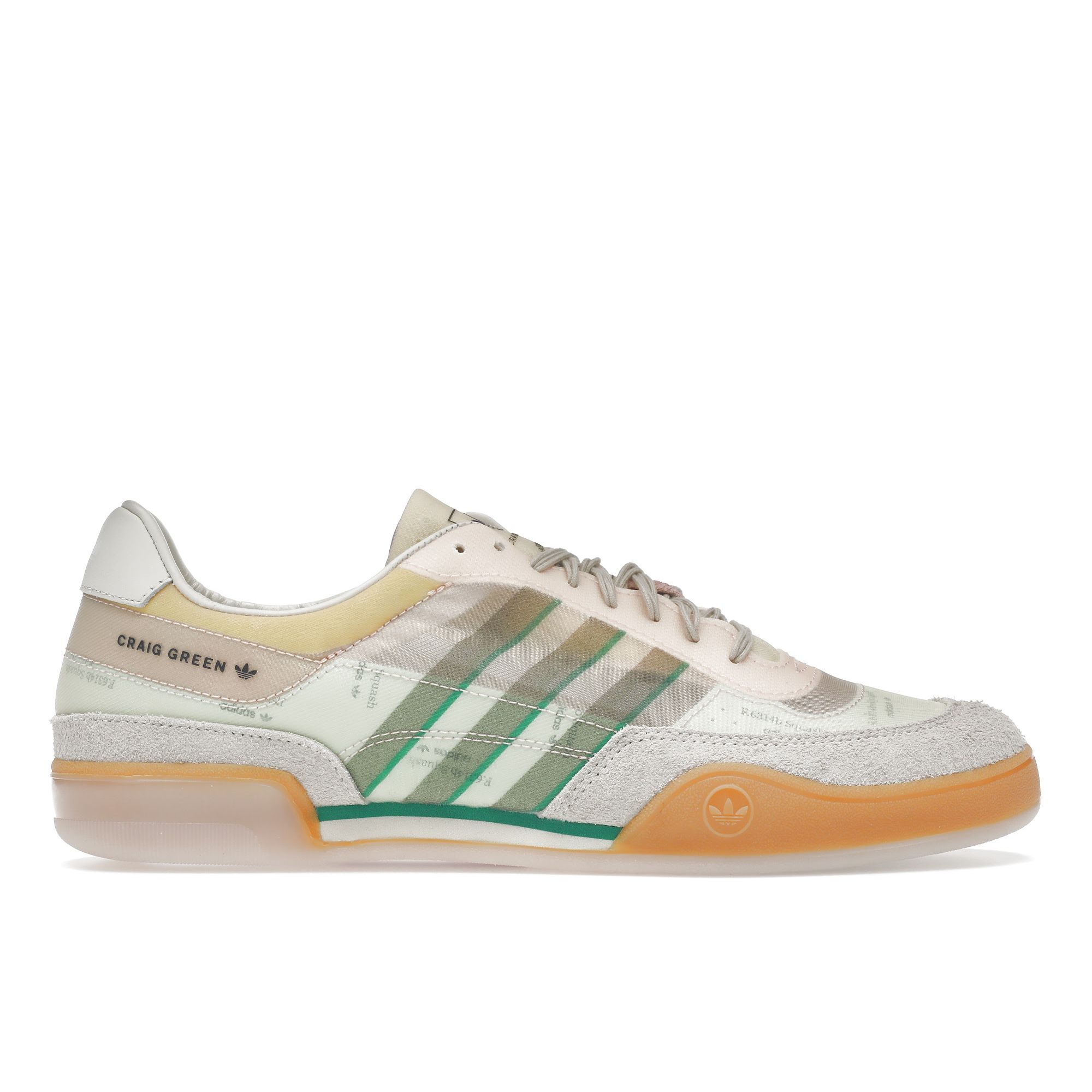 Adidas Craig Green x Squash Polta AKH Cream Bold Green Кроссовки унисекс Cream-White Sesame GX7033 36