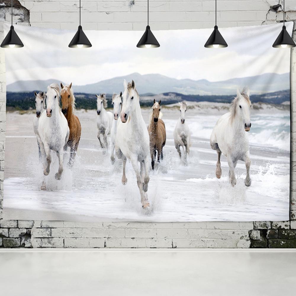 Pentium Horse Print настенный гобелен с 3D цифровой печатью домашний декор гобелен ковер гобелен богемный декор 100x75cm
