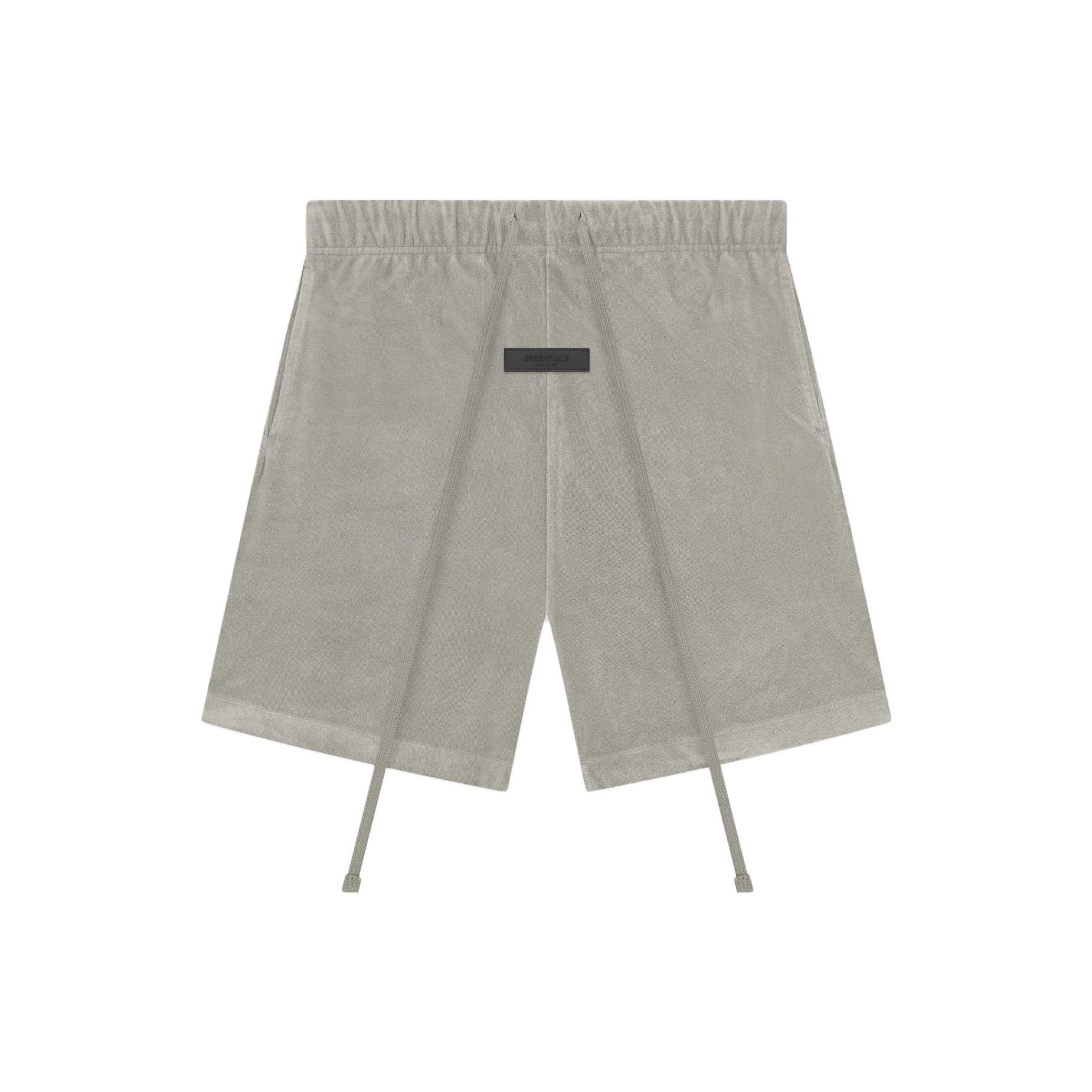 Fear of God Essentials Terry Short Seal Drawstring Прямые повседневные шорты Мужские брюки Seal-серый FOG-SS23-338 S