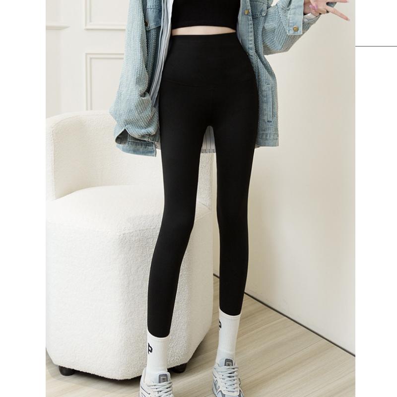 HI-FASHION Plus Size Зимние женские бархатные утепленные леггинсы Теплые брюки на пуговицах Утягивающие кашемировые утепленные леггинсы с флисовыми брюками L