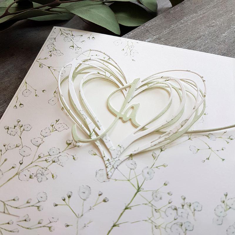 Сердце металлический трафарет DIY Скрапбукинг альбом штамп бумажная карта тиснение ремесло декор