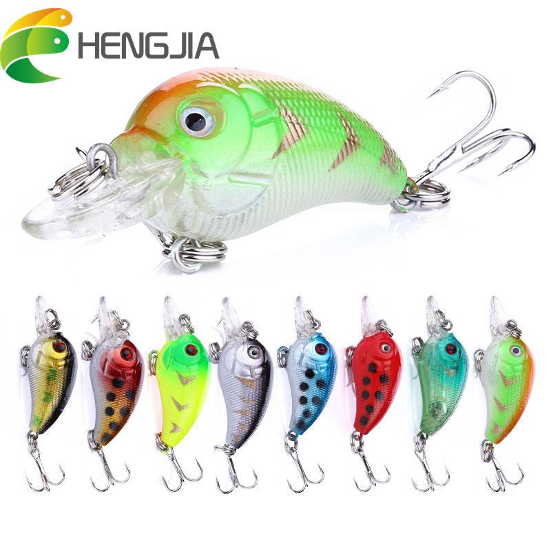 Мини-воробка HENGJIA с погремушками, 1 шт., 4 г/4,5 см, форель, щука, окунь, приманка для рыбалки