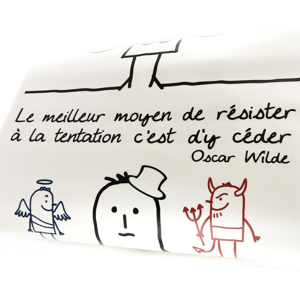 Les Trésors De Lily [L5451] - Лист наклеек «Притчи» Лучший способ. . . . . Искушение. . . - Оскар Уайльд (50х70 см) разноцветный
