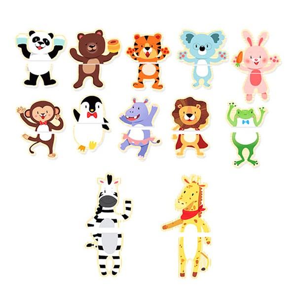 Mom s Board OPP Магнитный пазл с животными, 1 шт., 24 шт., Корейские игрушки