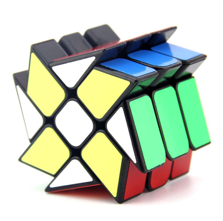 YongJun YJ ветряная мельница Magic Cube меняет нерегулярно Jinggang Speed ​​Cube с матовой наклейкой YJ 3x3x3 игрушка-головоломка для детей