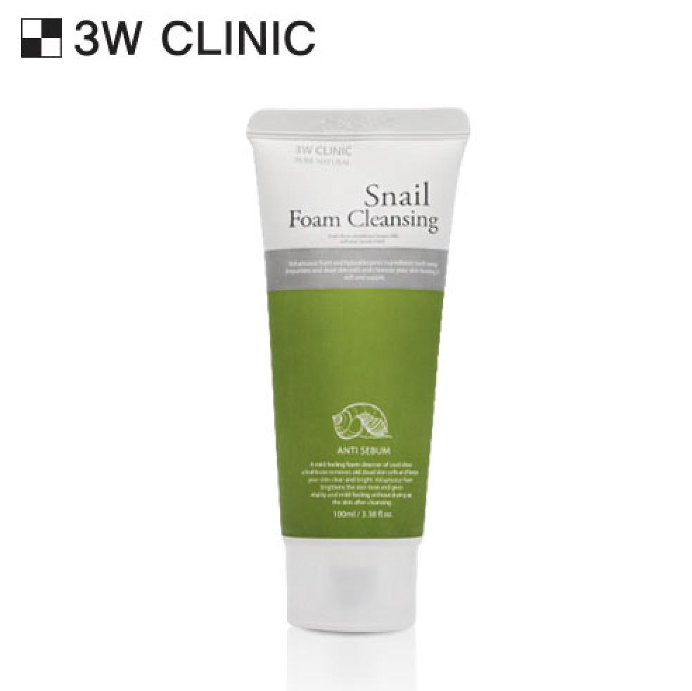 3W CLINIC Snail Foam Cleansing Пенка для умывания 100 мл 1PCS